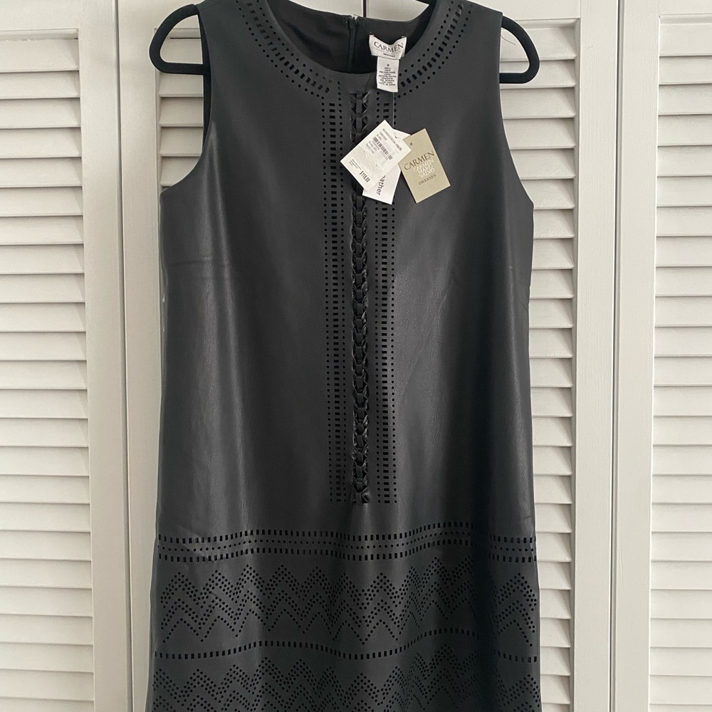 Women’s Faux Leather Dress- Size 6